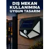 Güneş Enerjisi ile Şarj Olan Hareket Sensörlü 3 Modlu LED Dış Mekan Duvar Aydınlatması