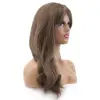 Hafif Daalı Orta Boy Perçemli Fiber Sen Peruk / Küllü Açık Kumral