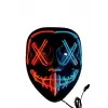Hallowen Parti Maskesi Neon Led Işıklı Maske 3 Modlu Cadılar Bayramı Maskesi