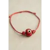 Handmade Bohem Kırmızı Nazar Kolye