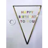 Happy Birthday To You Flama Bayrak Süs Bx40