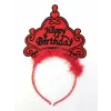 Happy Birthday Yazılı Neon Renk Taç 12 Adet Bx40