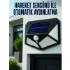 Hareket Sensörlü Güneş Enerjili Duvar Lambası Dış Mekan İçin Güçlü LED Aydınlatma