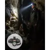 Hareket Sensörlü Şarj Edilebilir Kafa Lambası LCD Göstergeli