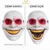 Hareketli Çene Mekanizmalı Korku Maskesi Kırmızı