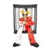 Hareketli Sesli Sensörlü Mahkum Joker İskelet Dekorasyon 22x27 Cm Bx40