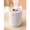 Hava Nemlendirici Buhar Makinesi Aromaterapi LED Işıklı Oda Nemlendirici