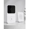 HD Kameralı Beyaz Görüntülü Kapı Zili Çift Yönlü Sesli Wi-Fi Akıllı Kapı Zili
