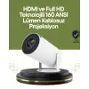 HDMI ve USB Girişli Uzun Ömürlü Ampullü Projeksiyon