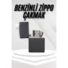 Hediyelik Zarif  Siyah Benzinli Çakmak