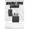 Hediyelik Zarif  Siyah Benzinli Çakmak