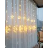 Hilal Yıldız LED Perde Işık Balkon Pencere ve Oda Dekorasyonu
