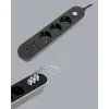 Hızlı Şarj Özellikli 3 USB Girişli Üçlü Priz