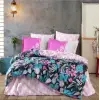 Hobby Kingsize Poplin Nevresim Monstera Fuşya