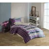 Hobby Tek Kişilik Poplin Nevresim Takımı Vivaldi Gri