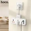 HOCO AC12A 2500W 2 Priz + 3 USB + 30W Type-C Multifonksiyonel Priz Çoğaltıcı Şarj Aleti-(5775)