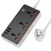 HOCO AC8A 2500W 3 Priz + 3 USB + 30W Type-C Multifonksiyonel Priz Çoğaltıcı Şarj Aleti-(5775)