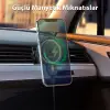HOCO CA85 Araç Havalandırma Bölmesi 15W Kablosuz Hızlı Şarj Telefon Tutucu-(5775)