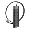 Hoco HB40 7xUSB 2.0 Anahtarlı USB Hızlı Şarj ve Veri Okuyucu-(5775)