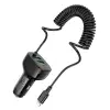 HOCO NZ11A 30W 2 USB+ Type-C Girişli iPhone Kablolu Araç Çakmaklık Şarj Aleti-(5775)