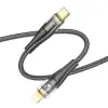 HOCO U121 Gold standard Transparent Discovery Edition 60W Type-C to iPhone Lightning Hızlı Şarj ve D-(5775)