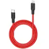 HOCO X21 Plus PD 20W Type-C to iPhone Lightning Silikon Hızlı Şarj ve Data Kablosu-(5775)