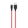 HOCO X21 Plus USB to Type-C 3A Silikon Hızlı Şarj ve Data Kablosu-(5775)