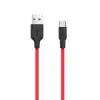 HOCO X21 USB to Type-C 3A Silikon Hızlı Şarj ve Data Kablosu-(5775)