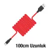 HOCO X21 USB to Type-C 3A Silikon Hızlı Şarj ve Data Kablosu-(5775)