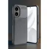 Honor 400 Kılıf Auto Fus Karbon Kapak - Gri