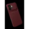 Huawei Honor 600 Auto Fus Karbon Kapak - Bordo