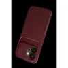 Huawei Honor 600 Auto Fus Karbon Kapak - Bordo