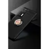 Huawei P40 Kılıf Range Yüzüklü Silikon - Siyah-gold