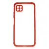Huawei P40 Lite Kılıf Miami Şeffaf  - Kırmızı
