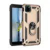 Huawei Y5p Kılıf Sofya Yüzüklü Silikon Kapak - Gold
