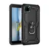 Huawei Y5p Kılıf Sofya Yüzüklü Silikon Kapak - Siyah