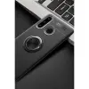 Huawei Y6p Kılıf Range Yüzüklü Silikon - Siyah