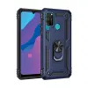 Huawei Y6p Kılıf Sofya Yüzüklü Silikon Kapak - Lacivert