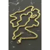 İç İçe Zincir Çelik Kolye 55 cm
