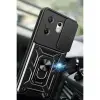 İnfinix Zero 30 4g Kılıf Pars Lens Yüzüklü Silikon - Siyah