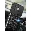 İnfinix Zero 30 4g Kılıf Pars Lens Yüzüklü  - Siyah