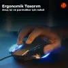 İNPHİC W1 Sessiz Tıklama Özellikli Ergonomik Kablolu Oyun Mouse Fare 1200/7200DPI-(5775)