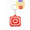 InstagramLogolu 3D Baskılı NFC Anahtarlık