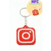 InstagramLogolu 3D Baskılı NFC Anahtarlık