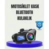 IP65 Suya Dayanıklı Kask Bluetooth Kulaklık LCD Ekranlı