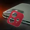 iPhone 11 6.1 3D Metal Kamera Koruyucu Metal Lens-(5775)
