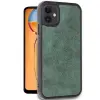 İphone 11 Kılıf Aras Deri Kapak - Koyu Yeşil
