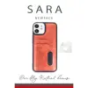 İphone 11 Kılıf Sara Kartvizitli Deri Kılıf - Siyah