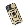 İphone 11 Pro Kılıf Pars Lens Yüzüklü  - Gold