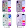 iPhone 11 Pro Max 6.5inç Kamera Korumalı Çiçek Desenli Silikon Kılıf-(5775)
